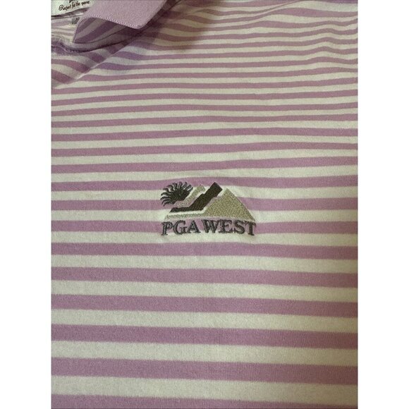 Fairway & Greene PGA West Golf Polo Casual Pink & White Striped Size XL - Picture 2 of 6